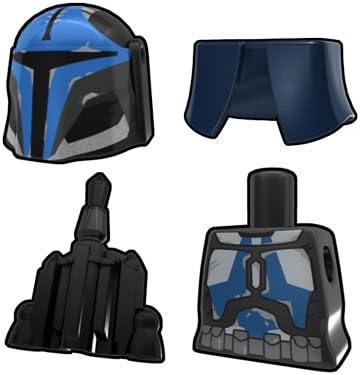 Mando Stalker Pack (Black) - Custom LEGO Minifigure Pieces