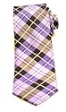 Top Seidenqualität Krawatte von Numbers # aktuelle Modefarbe brombeer/ Karo 08