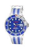 K&BROS Men's Ice-Time 007 Stripe Automatic Watch #9412-5