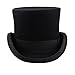 Ztl 100% Wool Victorian Mad Hatter Top Hat Vivi Magic Hat Performing Cap