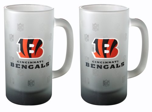 Cincinnati Bengals Frosted Mug (16-Ounce, Set of 2)