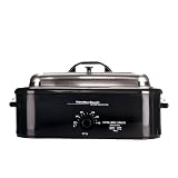 : Hamilton Beach 32184 18-Quart Roaster Oven with Serving Lid and Buffet Pans, Black
