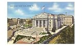 Courthouse, Newark, New Jersey Architecture Art Poster Print, 17x11