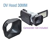 Ezfoto 30mm Lens Hood + Cap for Digital Video DV Camera Camcorders