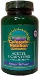 Acetyl L-Carnitine 500mg 120 Vcaps