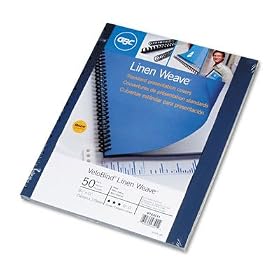 Click here to buy   GBC9743511 Velobind Linen Weave Covers, Navy, 25 sets pack Sold as 1 PK by GBC.