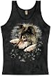 Wolf in Dye Paw Tank Top Sleeveless 100% Cotton Shirt