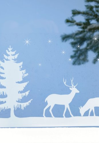 Martha Stewart Craft Deer Family Window Cling