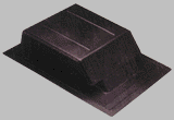 Air Vent #90123 Grey PlasSlant Roof Vent