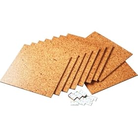 【クリックで詳細表示】コルクタイル ( ライト ) 30×30×0.7 ( 9枚 )