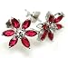 RUBY DIAMOND BUTTON EARRINGS (2.28 T.W)
