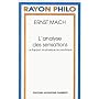 L'Analyse des sensations de Ernst Mach