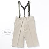 KAJIN 男の子フォーマル他★サスペンダー付トドラー半ズボン「クリーム」セール33%OFF