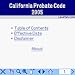 California Probate Code 2005 downloadable Software