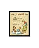 Why God Loves Little Boys Decorative Art Pre-Matted Poster Print by Grant, 8x10