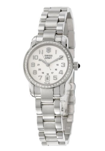 Victorinox Swiss Army Women's 241057 Mother-Of-Pearl Dial Diamond Bezel Watch