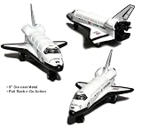 Set of 6: US Space Shuttle, 5 die-cast metal with pull back n go action.