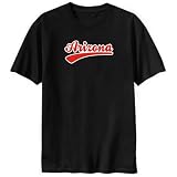 T-SHIRT BLACK  RETRO ARIZONA 