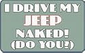 I Drive My Jeep Naked (Do You?) Sweatshirt Small