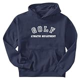 Sweatshirt Navy Blue  Retro Golf Athletics Department  Sports