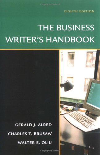 The Business Writer s Handbook, Eighth Edition (Business Writer s Handbook)