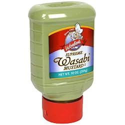 Woeber's Supreme Wasabi Mustard, 10-Ounce Squeeze Bottles (Pack of 6)