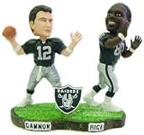 Oakland Raiders Gannon & Rice Forever Collectibles Bobble Mates