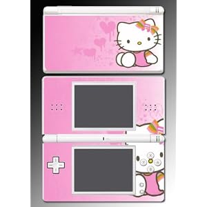 Hello Kitty Cute princess pink color Skin #5 Nintendo DS Lite