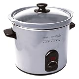 Hinari SC350/SS Lifestyle 3.5L Slow Cooker With Removable Ceramic Crock Pot Low, High & Auto Heat Settings Stainless Steel