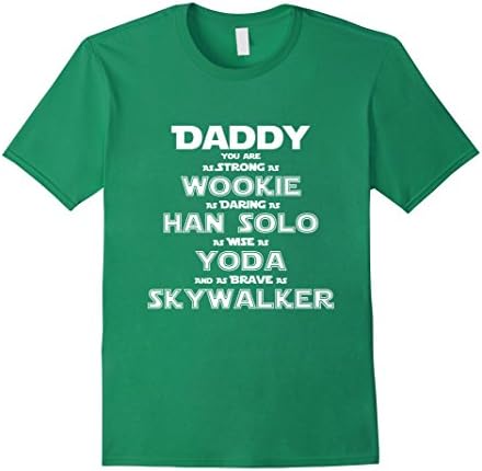 Men's Star Daddy You Are My Super Hero Funny T Shirts For Dad 3XL Kelly Green