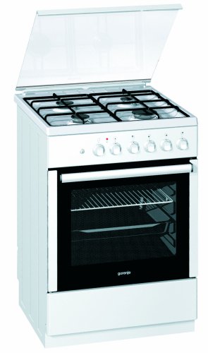 Gorenje K 67120 AW Kombiherd mit Gasmulde und Elektrobackofen / A / 60 cm Breite / 0,79 kWh / 53 L / Aqua- und Eco-Clean / inclusiv FG-D&uuml;sen