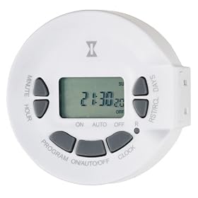 Intermatic DT300CL 5.0 Amp Seven Day Indoor Digital Timer, White by Intermatic