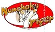 Martial Arts T-shirt - Nunchaku Tiger (White T-shirt) - CHL, CHM, L, M, S, or XL