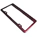 New Stainless Steel Powder Coated Red Universal Fit License Plate Frame