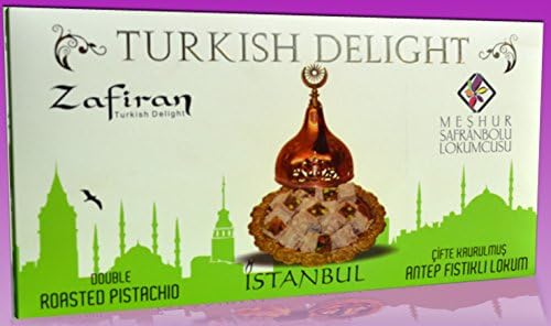Safranbolu Turkish Delights with Double Roasted Pistachios 300gr. box