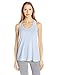 Soffe Women's JRS Knotted Racerback Tank, Blue Sky, Medium