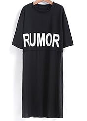 Spring Summer Chiffon General Print  Dress