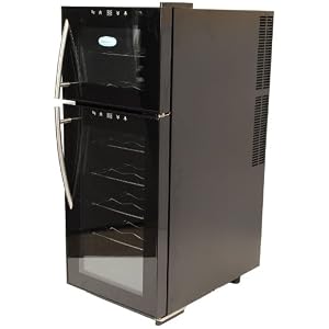 NewAir AW-210ED NewAir Thermoelectric Wine Cooler With Dual Temperature Zones