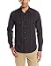 Calvin Klein Men's Variegated Fine Stripe Long Sleeve Woven Shirt