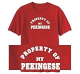 T-Shirt Red  Property Of My Pekingese  Dog