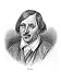 Nikolai Vasilievich Gogol Art Giclee Poster Print by Russian School, 18x24