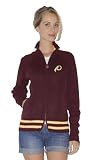 NFL Women's Washington Redskins Sweater Mix Jacket (Cardinal, Medium)