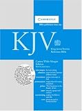 KJV Cameo Wide Margin Reference Bible Black French Morocco Leather KWMC253