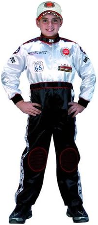 Jr. Champion Racing Suit w/Cap, size 12/14, (black/white)