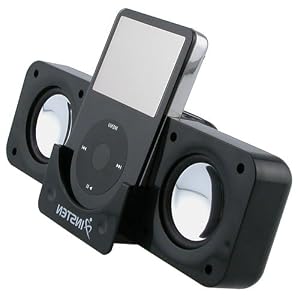INSTEN Folding Stereo Speaker - Black