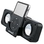 Inspire Universal Black Folding speakers for ALL iPod, Zune, Zen, Sansa and more