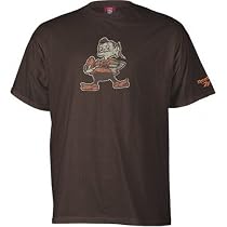 Cleveland Browns Black Classic NFL Throwback Vintage Logo Pre-Washed T-shirt