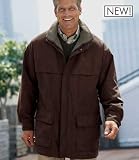 Micro-Suede Zip-Out Three-Quarter Length Jacket, Big