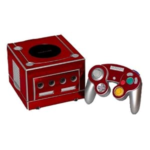 Nintendo Game Cube Skin - NEW - RED CHROME MIRROR system skins faceplate decal mod