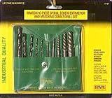 Irwin Industrial Tools 11117 Pouched Spiral Flute Screw Extractors with Cobalt Drill Bits Set, 10-Piece